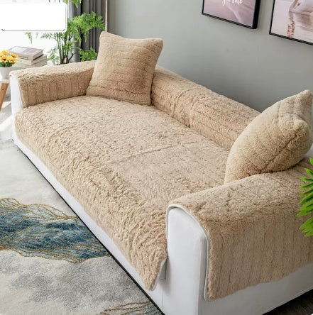 Coussin de Canapé en Peluche – Épais, Chaud et Antidérapant