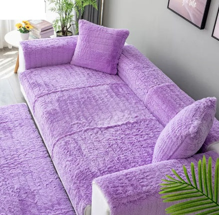 Coussin de Canapé en Peluche – Épais, Chaud et Antidérapant