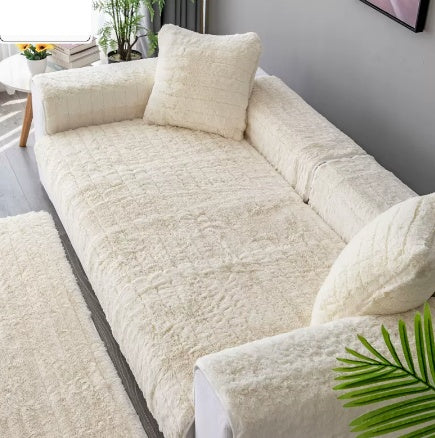 Coussin de Canapé en Peluche – Épais, Chaud et Antidérapant