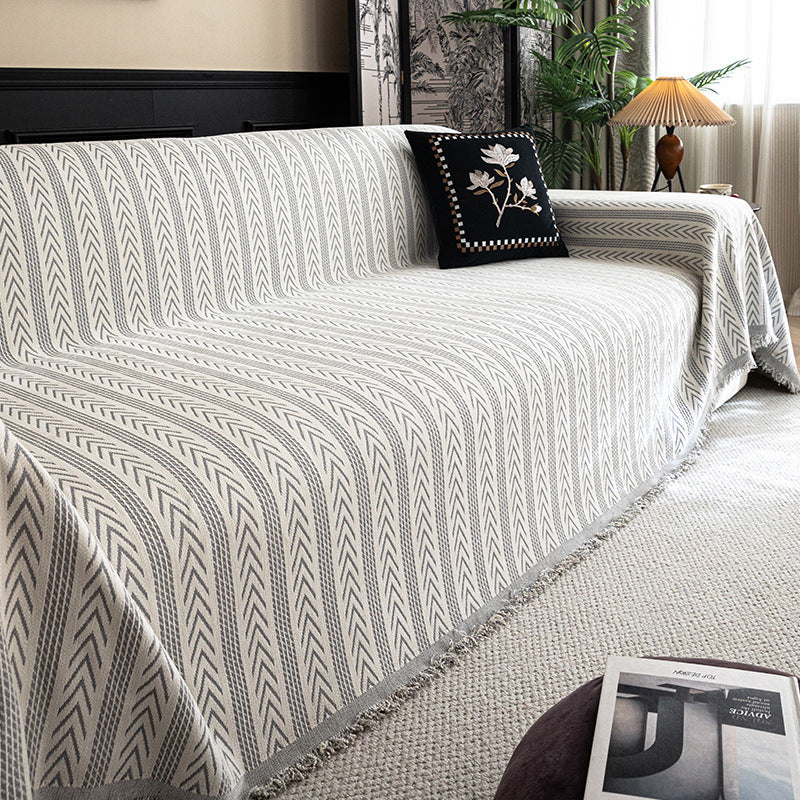 Housse de canapé en chenille – élégante, anti-taches et tout-en-un